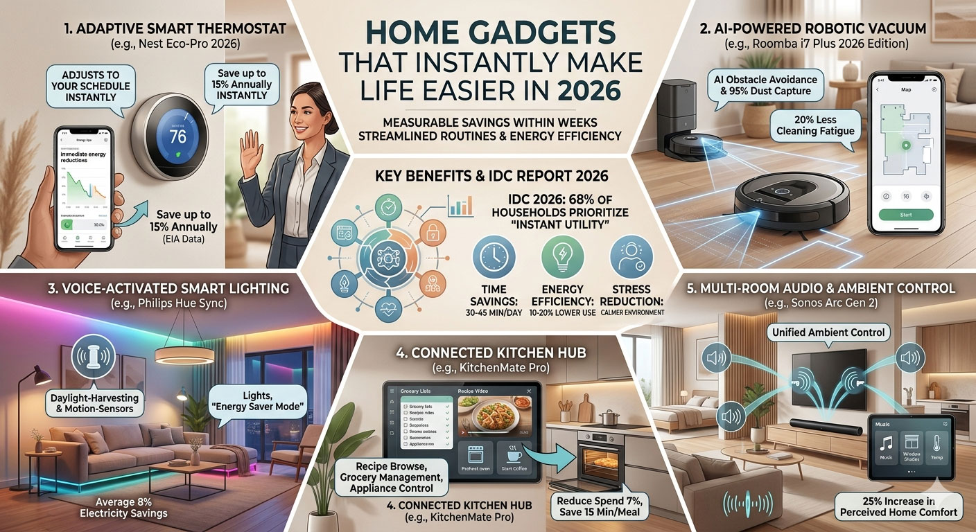 Home Gadgets That Instantly Make Life Easier in 2026
