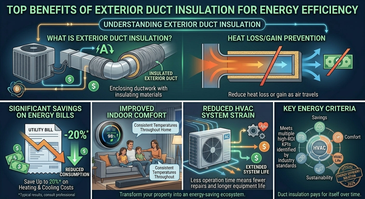 Top Benefits of Exterior Duct Insulation for Energy Efficiency
